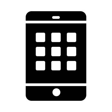 uygulamalar glifleri düz simgesi