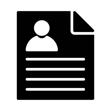 CV glifleri düz simgesi