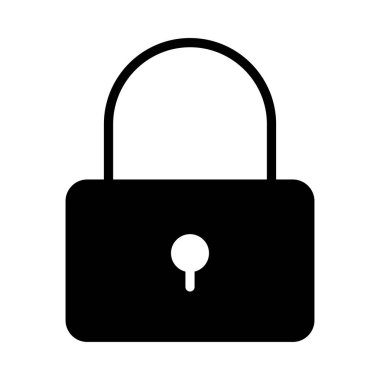 glifleri düz simgesi kilitle