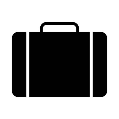 Evrak çantası glifleri düz simge