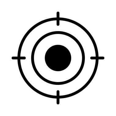 odak glifleri düz simgesi