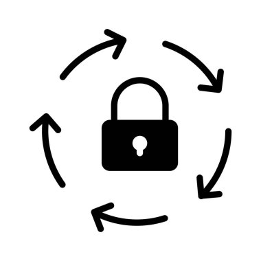 Özel glifleri düz simgesi