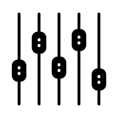 kaydırıcıyı glifleri düz simgesi