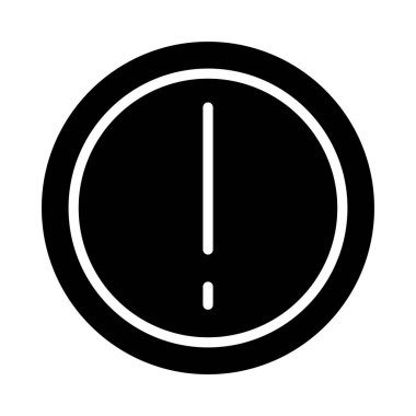 Uyarı glifleri düz simgesi