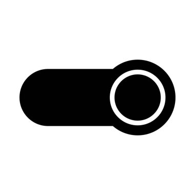 glif üzerinde kaydırıcıyı düz simgesi