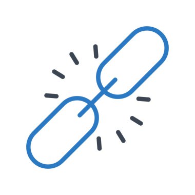 kırık bağlantı Glifler renk simgesi