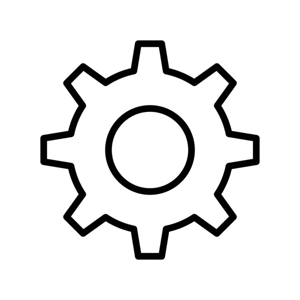 Configurer Icône Ligne Mince — Image vectorielle