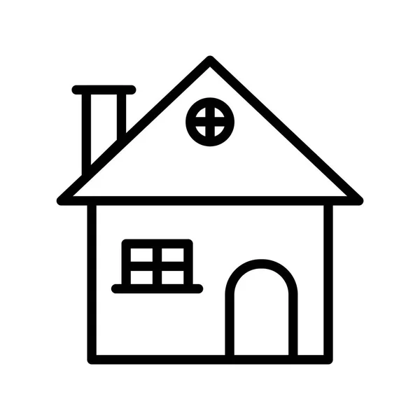 Home Thin Line Icon — Stock Vector