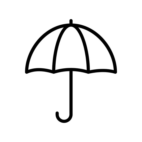 Esernyő Vékony Vonal Ikon — Stock Vector