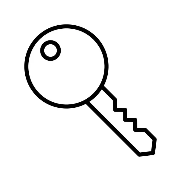 Ikona Klíče Tenké Čáry — Stockový vektor
