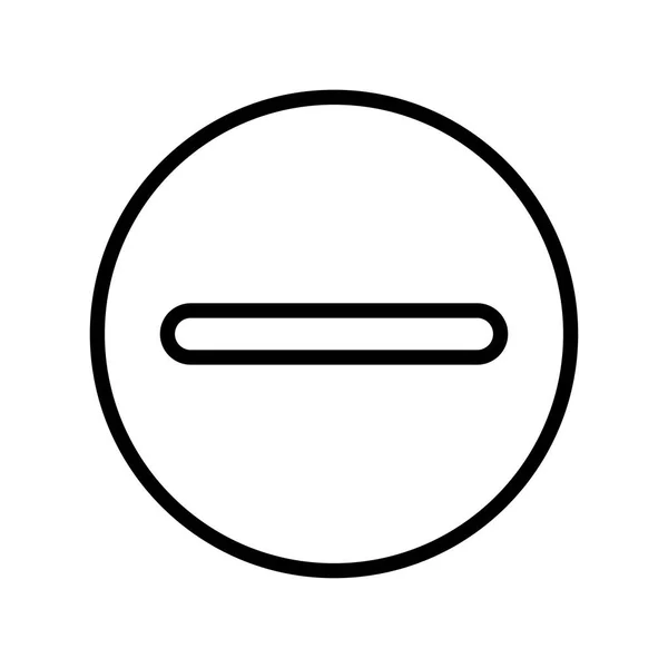 Thin Line Icon Entfernen — Stockvektor