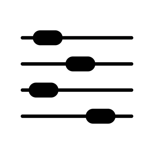 Glyphen Flach Kontrollieren — Stockvektor