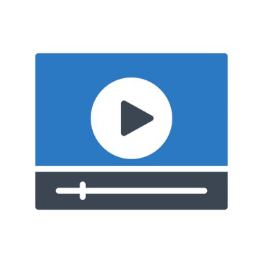 video oynatıcı glifleri renk simgesi