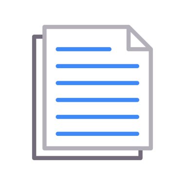 dosyaları ince renk çizgisi simgesi