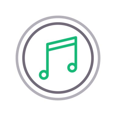 melodi ince renkli çizgi simgesi