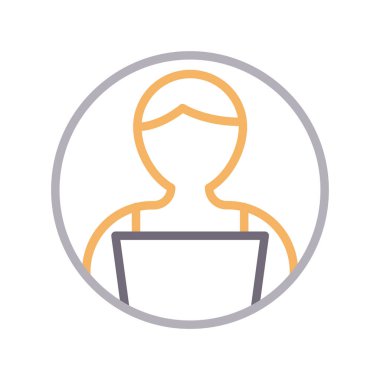 çalışma ince renk çizgisi simgesi