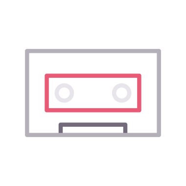 teyp ince renk çizgisi simgesi