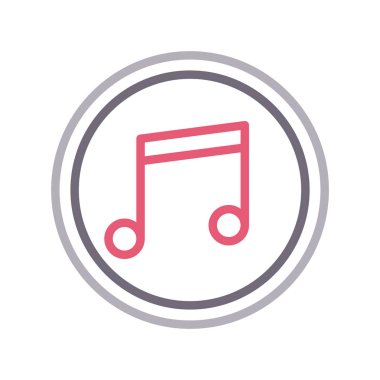 melodi ince renkli çizgi simgesi