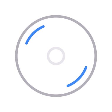 DVD ince renk çizgisi simgesi