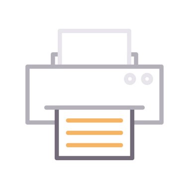 Yazıcı ince renk çizgisi simgesi