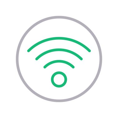 sıcak spot ince renk çizgisi simgesi