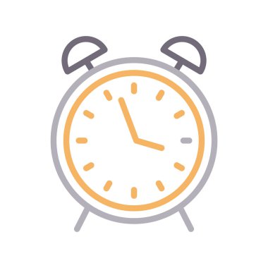 Alarm ince renk çizgisi simgesi