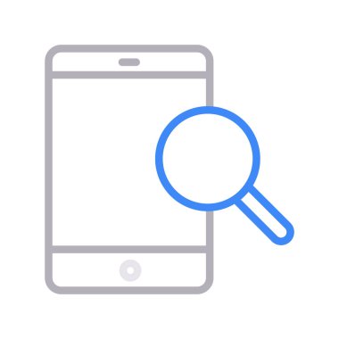 arama mobil ince renk çizgisi simgesi