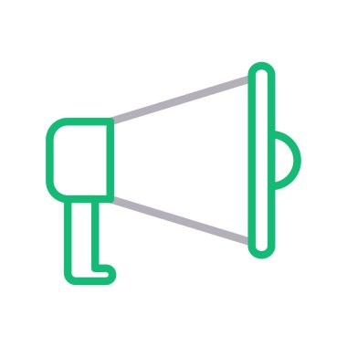 hoparlör ince renk çizgisi simgesi