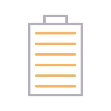 Pil ince renk çizgisi simgesi