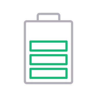 Pil ince renk çizgisi simgesi