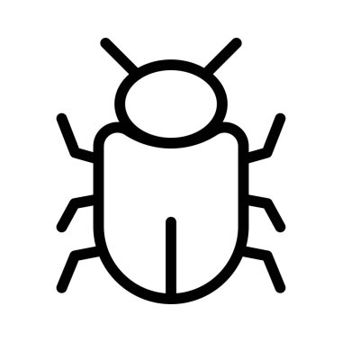 virüs ince çizgi simgesi