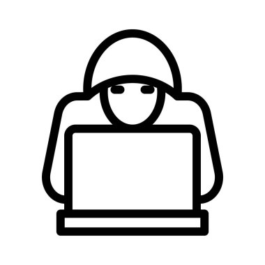 hacker ince çizgi simgesi
