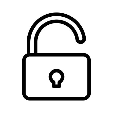 ince çizgi simgesi kilidini