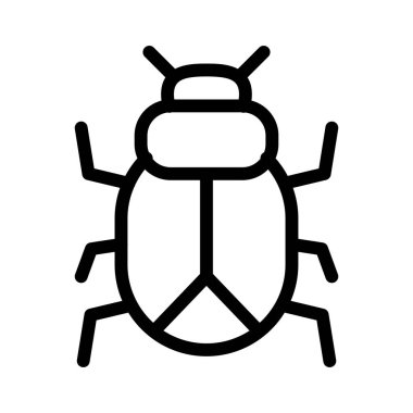 kötü amaçlı yazılım ince çizgi simgesi