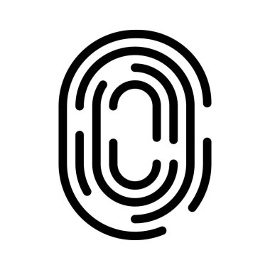 parmak izi glifleri düz simgesi