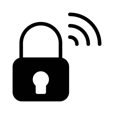 Kablosuz glifleri düz simgesini kilitle