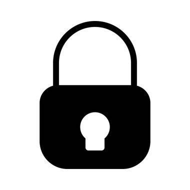 glifleri düz simgesi kilitle