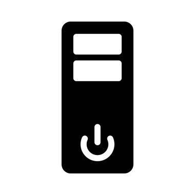 PC glifleri düz simgesi