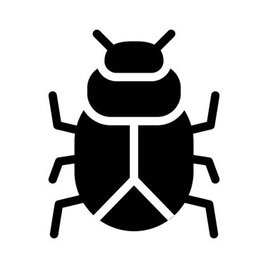 kötü amaçlı yazılım glifleri düz simge