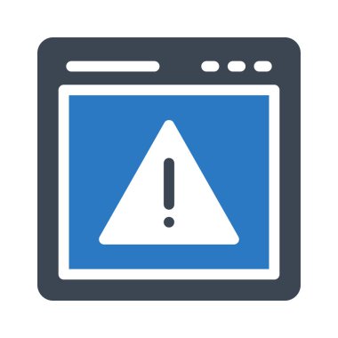 Uyarı tarayıcı Glifler renk simgesi