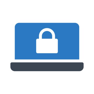 güvenli dizüstü glifleri renk simgesi