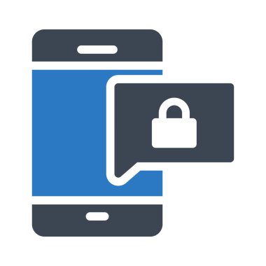 Güvenli sohbet Glifler renk simgesi