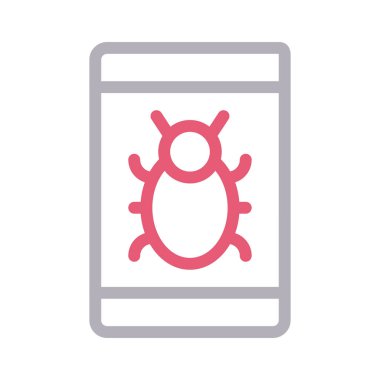 Mobil malware hat vektör simge