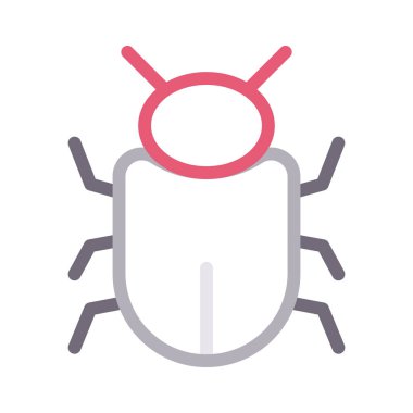 virüs ince çizgi vektör simge