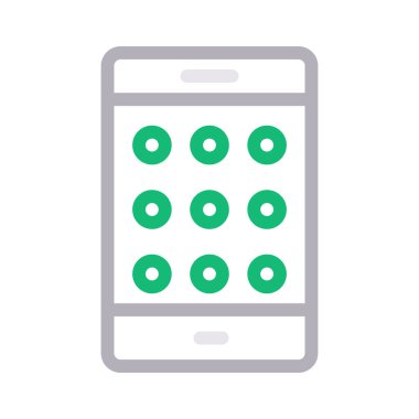 Mobil hat model renk simge vektör