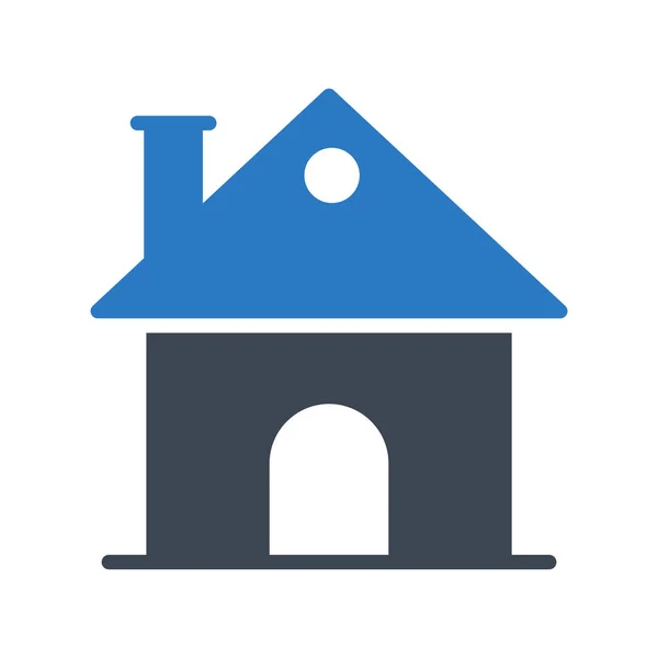 Home Glyphs Color Icon — Stock Vector