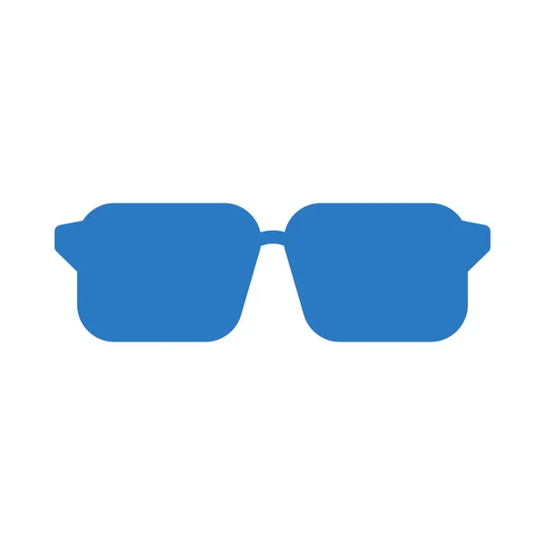 Brille Glyphen Farbe Symbol — Stockvektor