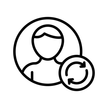 hesap ince çizgi vektör simgesini yenileme