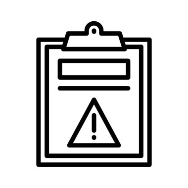 hata projesi ince çizgi vektör simgesi