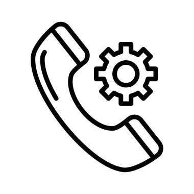 arama ayar ince çizgi vektör simgesi